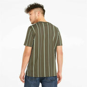 Kurzärmliges Sport T-Shirt Puma Modern Basics M Khaki