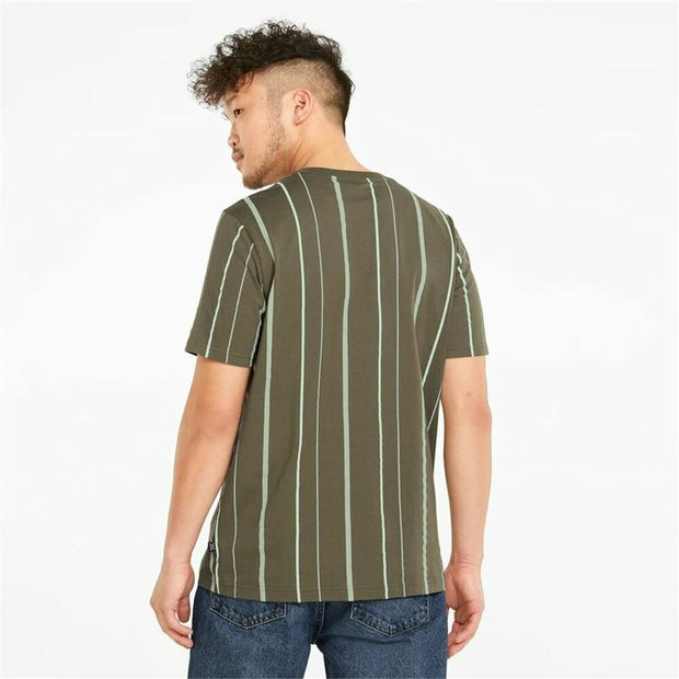 Kurzärmliges Sport T-Shirt Puma Modern Basics M Khaki