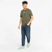Kurzärmliges Sport T-Shirt Puma Modern Basics M Khaki