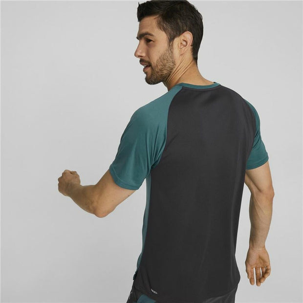 Herren Kurzarm-T-Shirt Puma Dunkelgrün