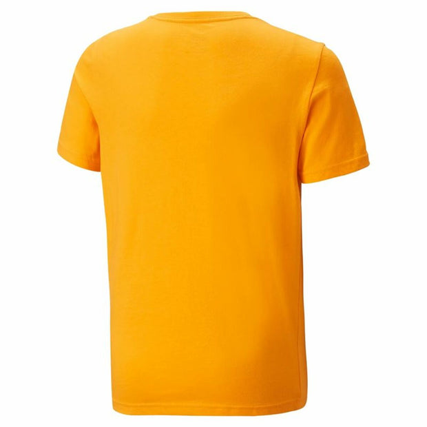 Kurzärmliges Sport T-Shirt Puma Essentials+ Two-Tone Logo Orange