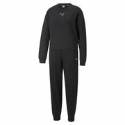 Damen-Trainingsanzug Puma Loungewear Schwarz