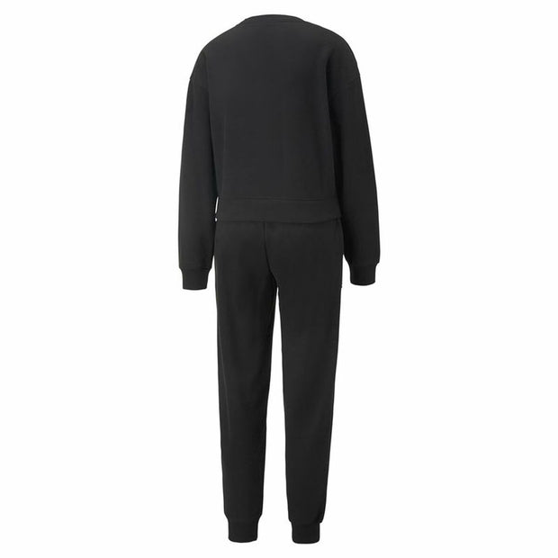 Damen-Trainingsanzug Puma Loungewear Schwarz