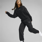 Damen-Trainingsanzug Puma Loungewear Schwarz