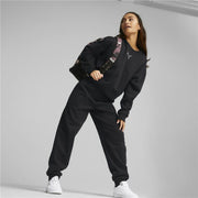 Damen-Trainingsanzug Puma Loungewear Schwarz
