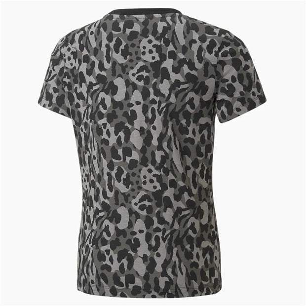 Kurzärmliges Sport T-Shirt Puma Alpha AOP Schwarz