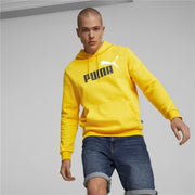 Herren Sweater mit Kapuze Puma Essentials + Two Tone Big Logo Gelb