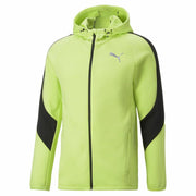 Herren Sweater mit Kapuze Puma Evostripe grün Voller Reißverschluss