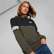 Herren Sweater ohne Kapuze Puma Power Colorblock Schwarz grün