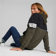 Herren Sweater ohne Kapuze Puma Power Colorblock Schwarz grün