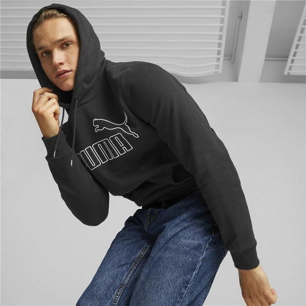 Herren Sweater mit Kapuze Puma Schwarz