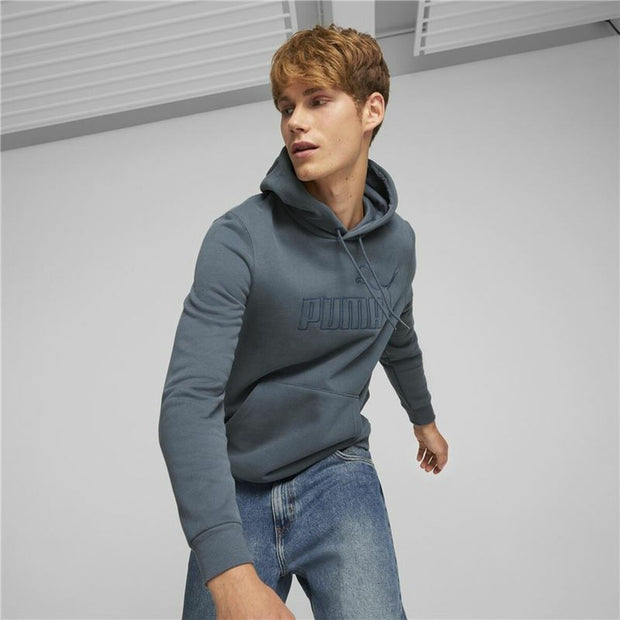 Herren Sweater mit Kapuze Puma Essential Blau