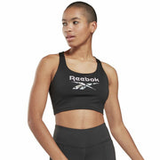 Sport-BH Reebok Yoga Floral Schwarz