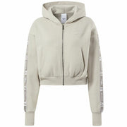 Damen Sweater mit Kapuze Reebok Tape Pack W Moonstone Beige