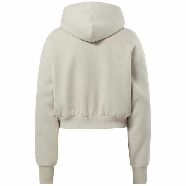 Damen Sweater mit Kapuze Reebok Tape Pack W Moonstone Beige