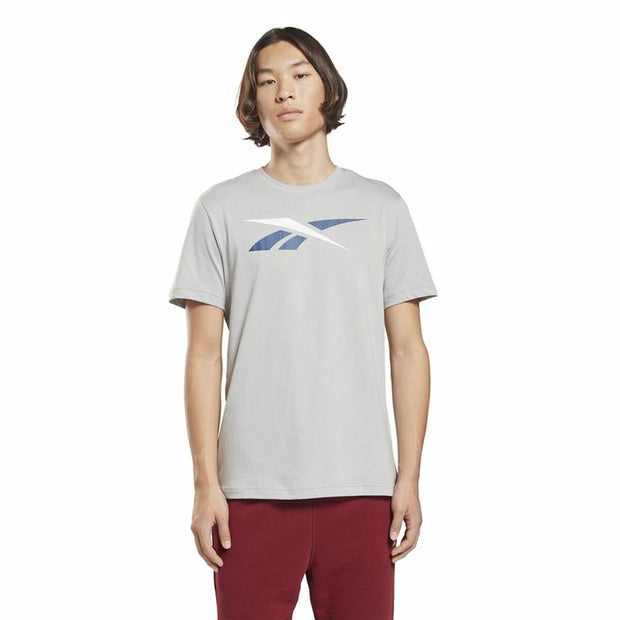 Herren Kurzarm-T-Shirt Reebok Identity Big Logo Grau