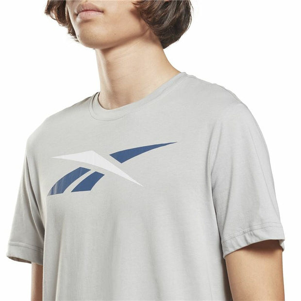 Herren Kurzarm-T-Shirt Reebok Identity Big Logo Grau
