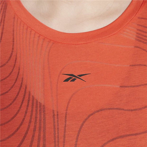 Damen Kurzarm-T-Shirt Reebok Burnout Orange