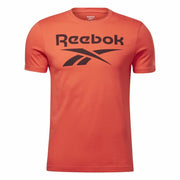Herren Kurzarm-T-Shirt Reebok Identity Big Logo Rot