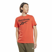 Herren Kurzarm-T-Shirt Reebok Identity Big Logo Rot