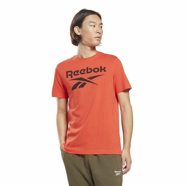 Herren Kurzarm-T-Shirt Reebok Identity Big Logo Rot