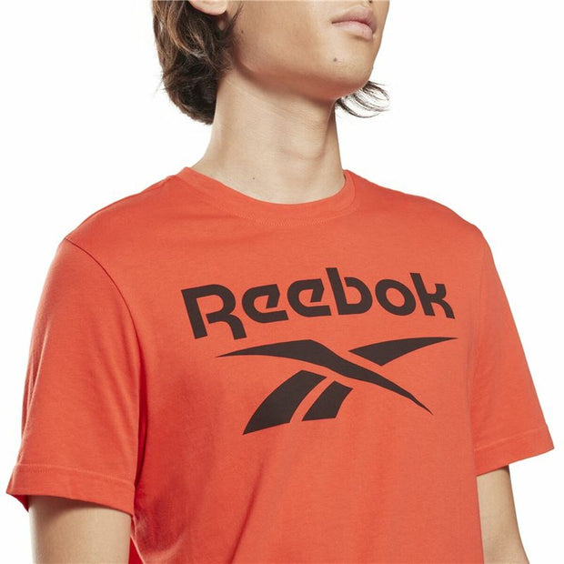 Herren Kurzarm-T-Shirt Reebok Identity Big Logo Rot