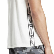 Herren Kurzarm-T-Shirt Reebok Tape Weiß