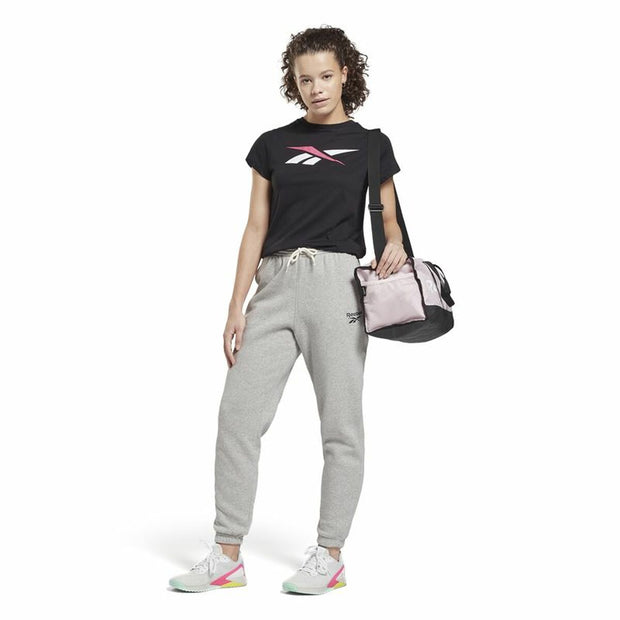 Damen Kurzarm-T-Shirt Reebok Vector Schwarz