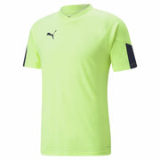 Herren Kurzarm-T-Shirt Puma Individual Final Zitronengrün