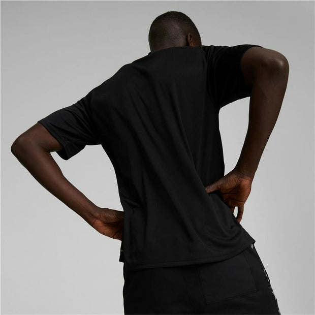 Herren Kurzarm-T-Shirt Puma Fit Schwarz