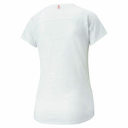 Damen Kurzarm-T-Shirt Puma Run Logo Weiß