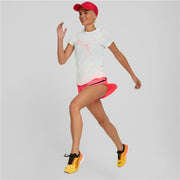 Damen Kurzarm-T-Shirt Puma Run Logo Weiß