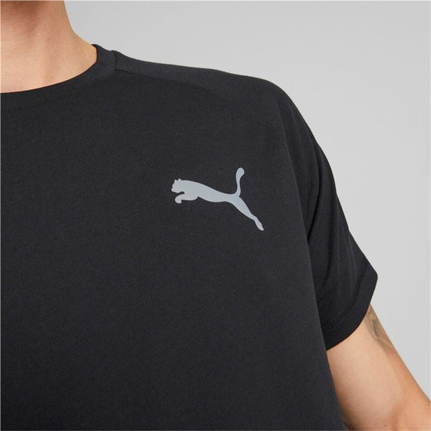 Herren Kurzarm-T-Shirt Puma Evostripe Schwarz