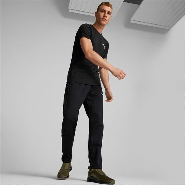 Herren Kurzarm-T-Shirt Puma Evostripe Schwarz