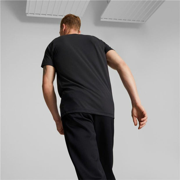 Herren Kurzarm-T-Shirt Puma Evostripe Schwarz