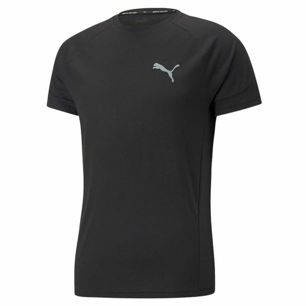 Herren Kurzarm-T-Shirt Puma Evostripe Schwarz