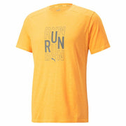 Herren Kurzarm-T-Shirt Puma Gelb