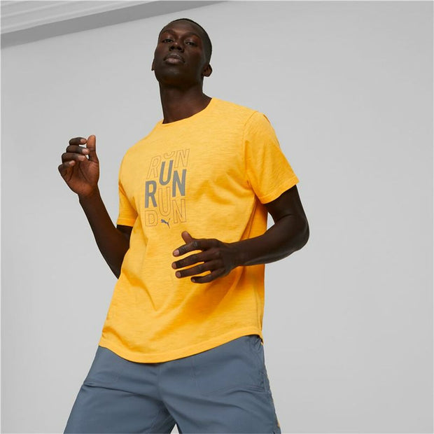 Herren Kurzarm-T-Shirt Puma Gelb