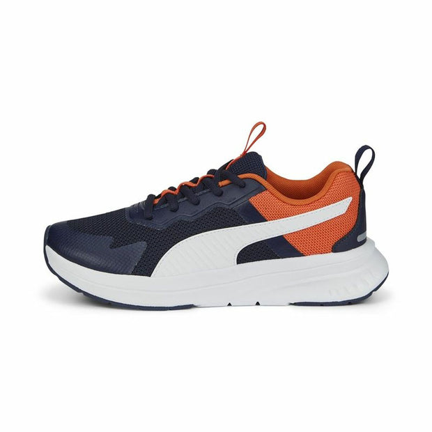 Sports Shoes for Kids Puma Evolve Run Mesh Navy Blue