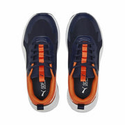 Sports Shoes for Kids Puma Evolve Run Mesh Navy Blue