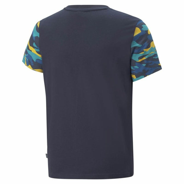 Kurzarm-T-Shirt für Kinder Puma Essentials+ Schwarz Tarnfarbe Kinder