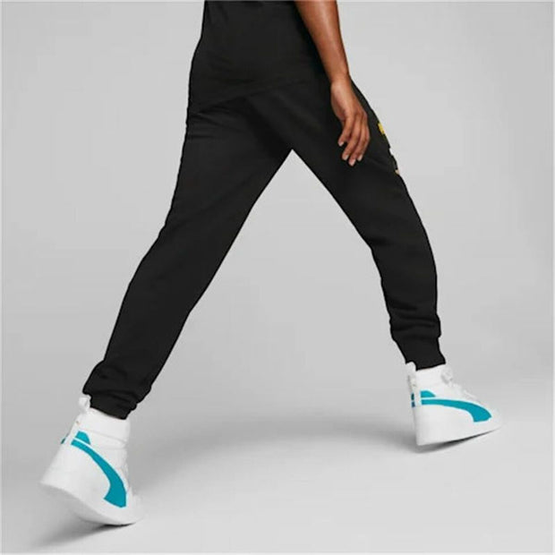 Hose für Erwachsene Puma  Logo Repeat  Schwarz Herren