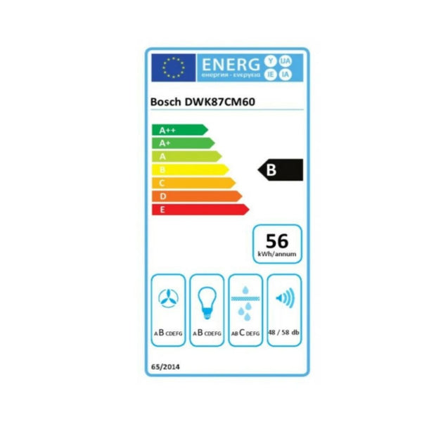 Konventioneller Rauchfang BOSCH DWK87CM60 80 cm 700 m3/h 260W