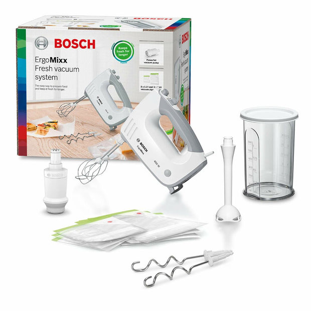 Multifunktions Handmixer mit Zubehör BOSCH ErgoMixx Beater Grau Weiß 450 W