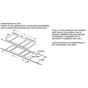 Platte aus Glaskeramik BOSCH PKF375FP2E 3500W (30 CM)