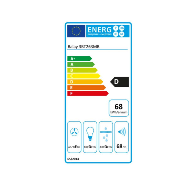 Konventioneller Rauchfang Balay 3BT263MB 60 cm 360 m³/h 68 dB 146W