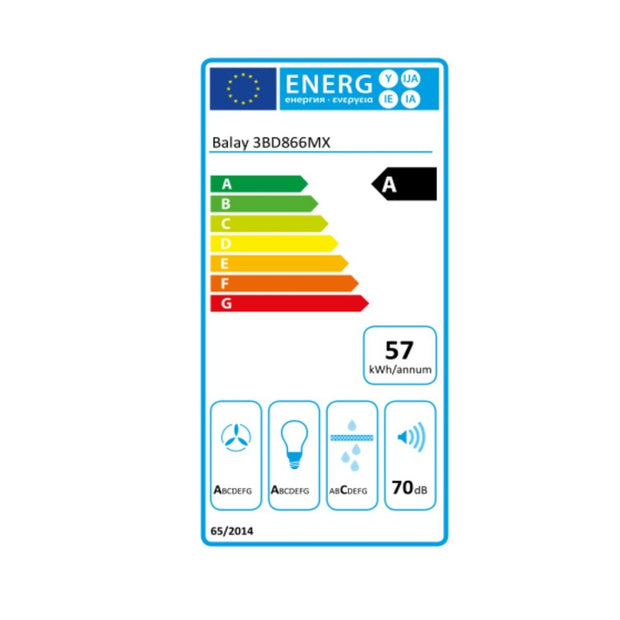 Konventioneller Rauchfang Balay 3BD866MX 60 cm 620 m³/h 250W A