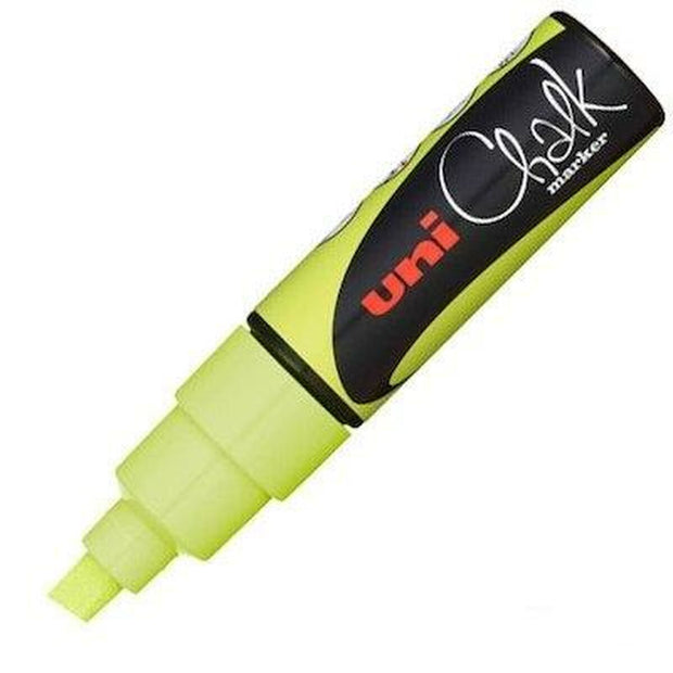 Liquid chalk marker Uni-Ball PWE-8K Fluor Yellow 6 Units