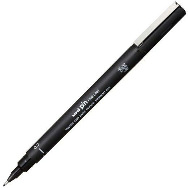 Permanent marker Uni-Ball PIN07-200(S) Black (12 Units)