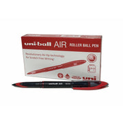 Liquid ink ballpoint pen Uni-Ball Air Micro UBA-188-M Red 12 Units